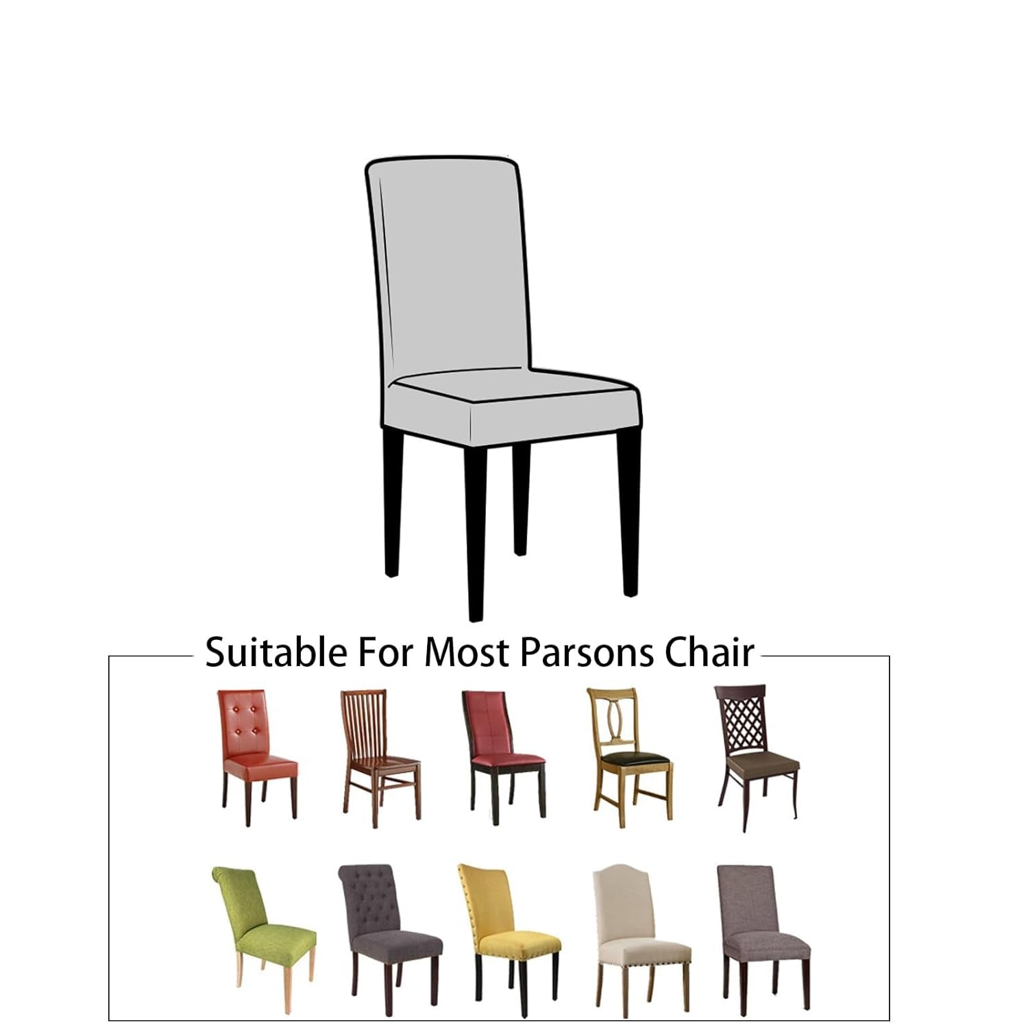 Hugo Housse de Chaise Extensible | Tissu Polyester Élastique, Protection et Style 4