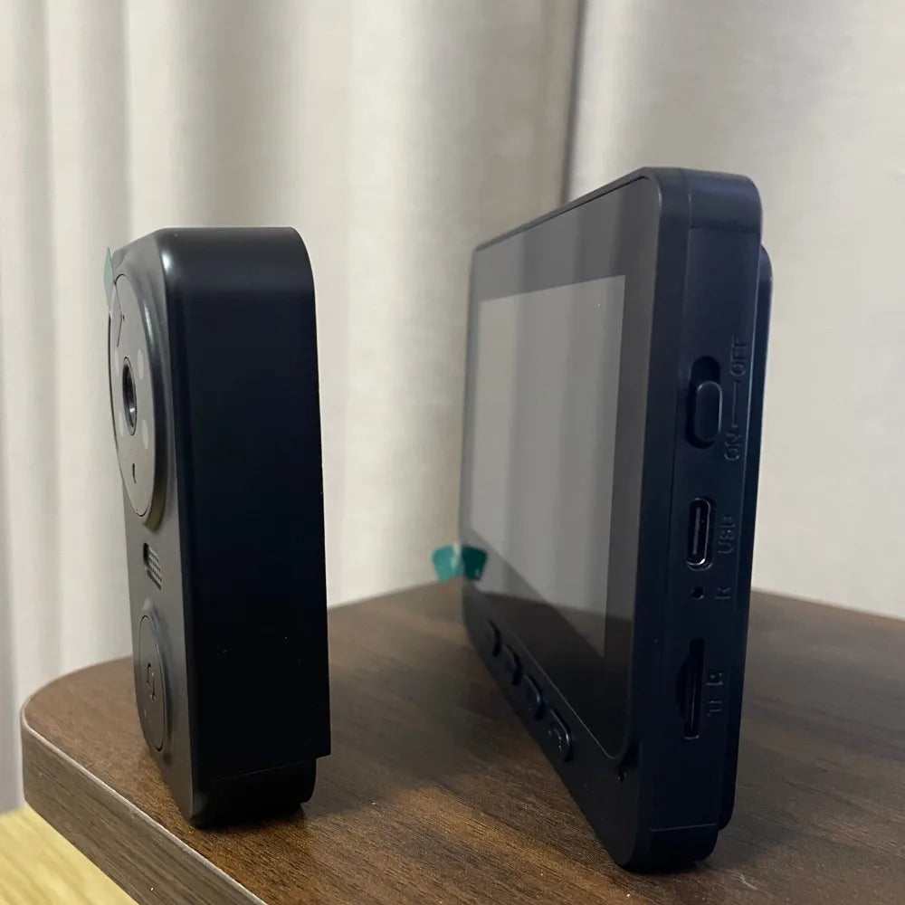 Interphone Vidéo Sans Fil | Écran IPS 4,3, Vision Nocturne 70° 4