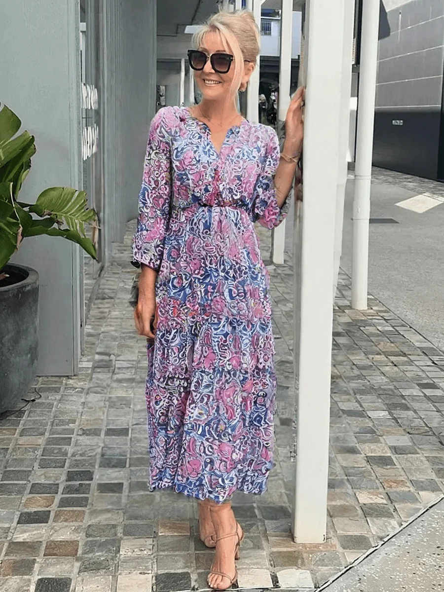 Ivy Women's Dress | Floral Boho Design, Casual Summer Style 2