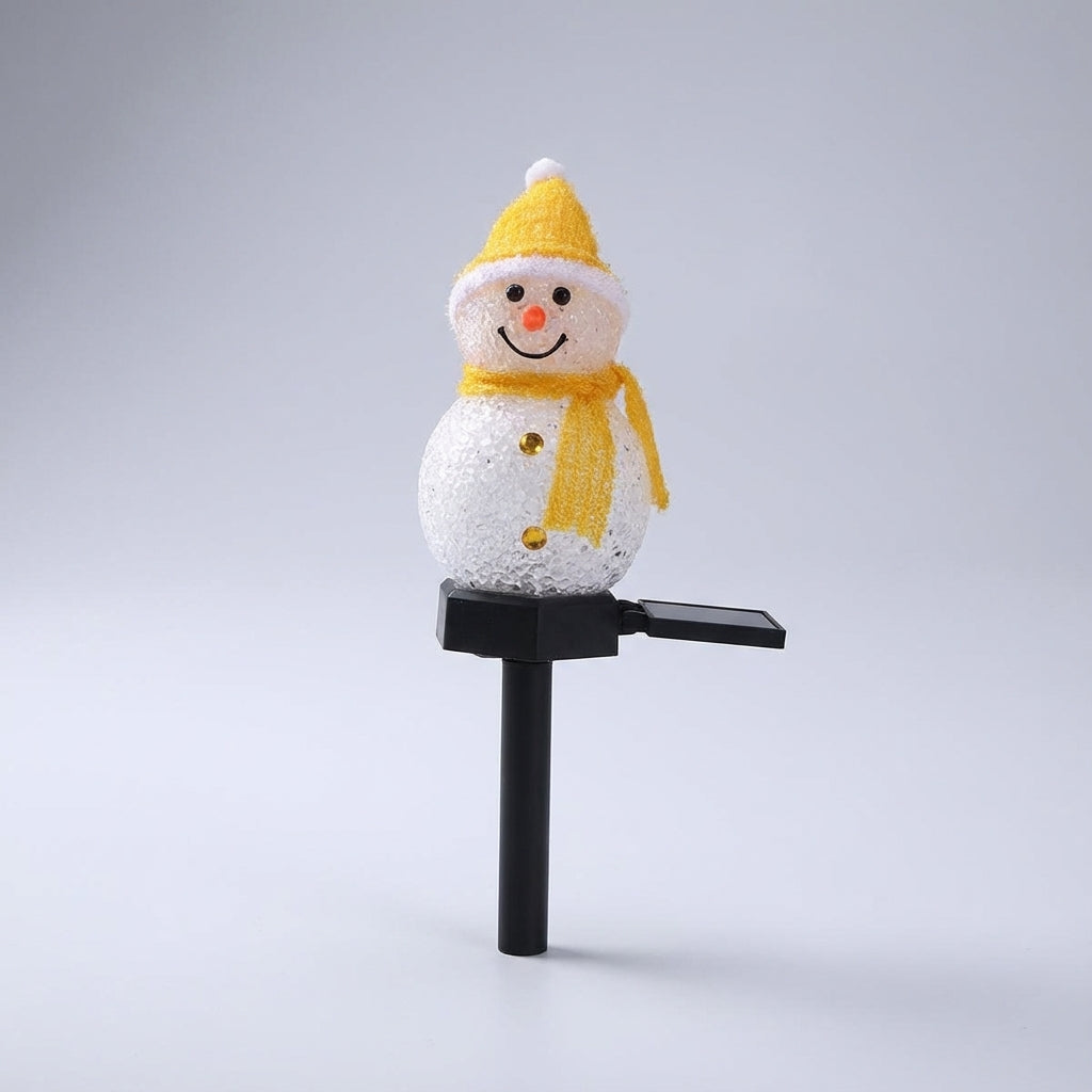 Jardin Décoratif Lumineux | Poupée Bonhomme de Neige Solaire 2