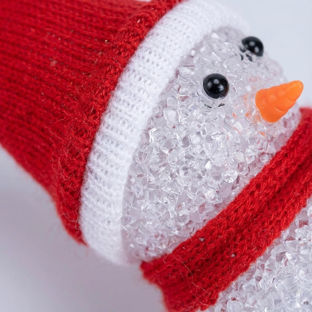 Jardin Décoratif Lumineux | Poupée Bonhomme de Neige Solaire 3