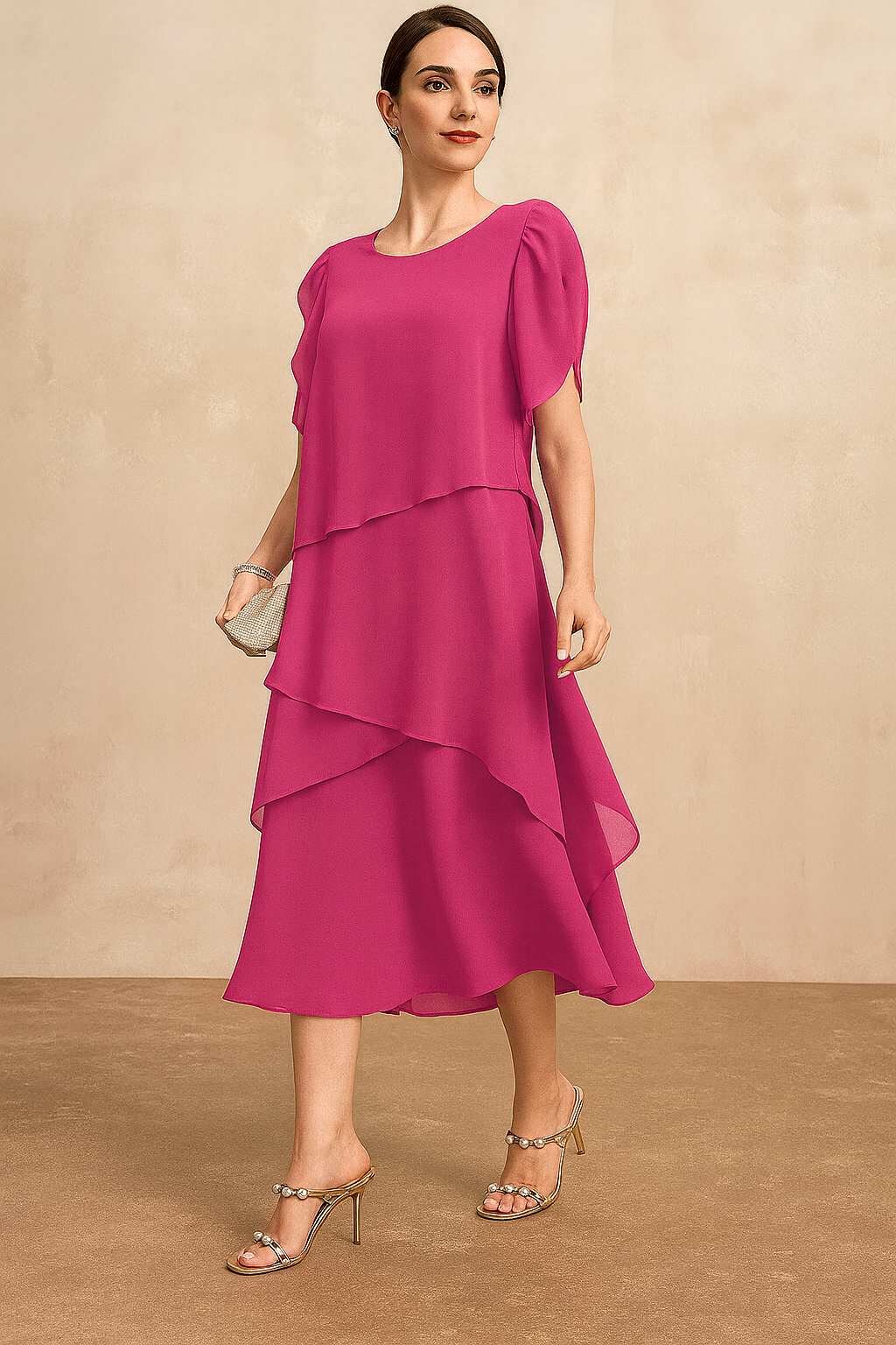 Jean Women's Dress | Lightweight Chiffon, Flattering Silhouette 0