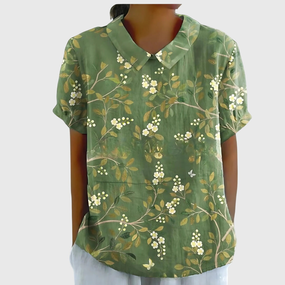 Jenna Women's Floral Blouse | Lightweight and Relaxed Fit 11
