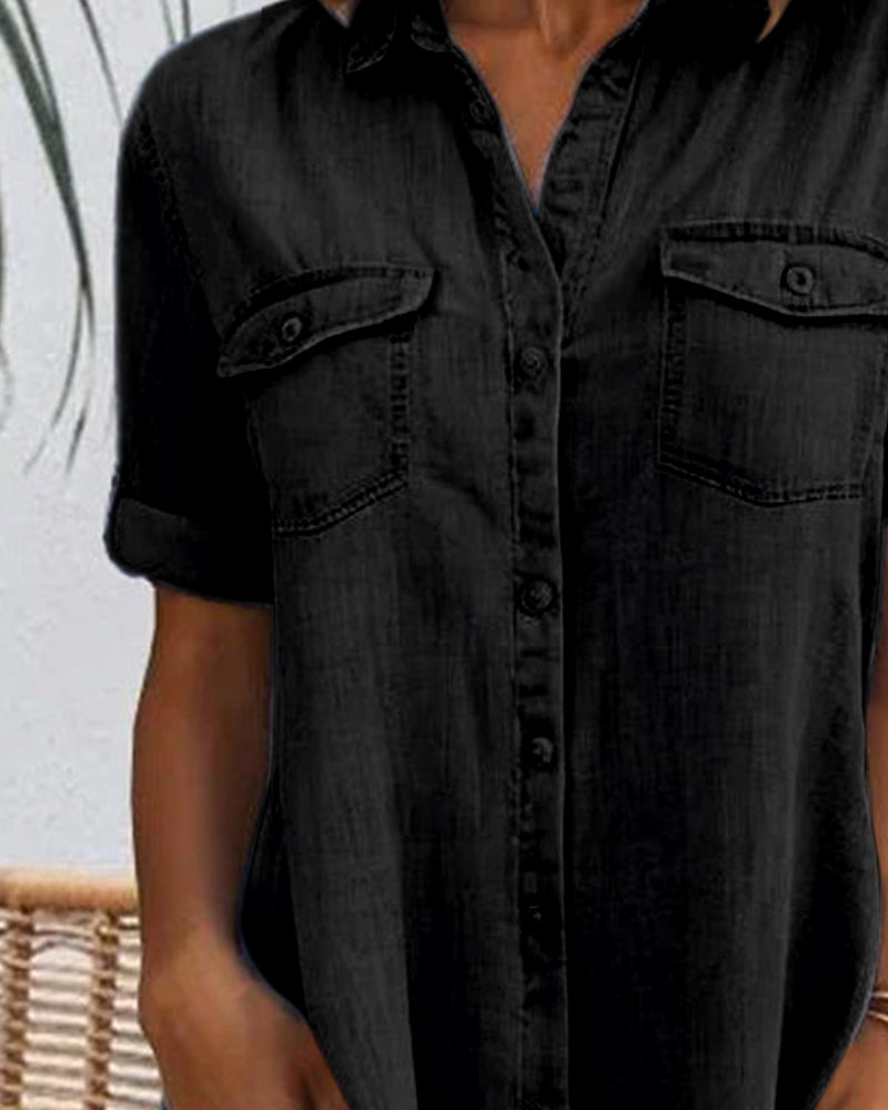Jennifer Women's Denim-look Dress | Lightweight and Versatile 5