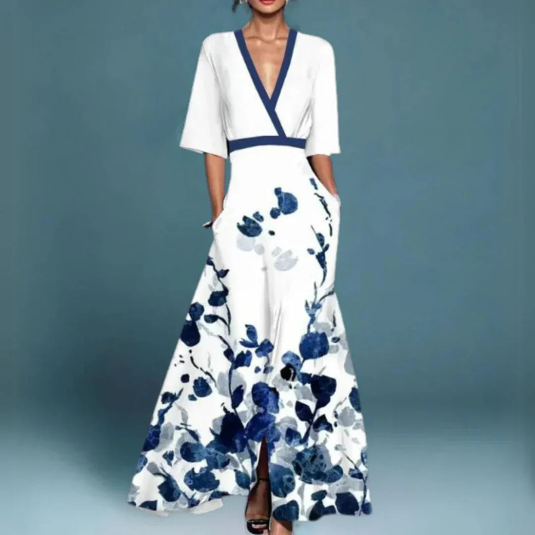 Jill Women's Maxi Dress | Floral Pattern, Lightweight Summer Elegance 1
