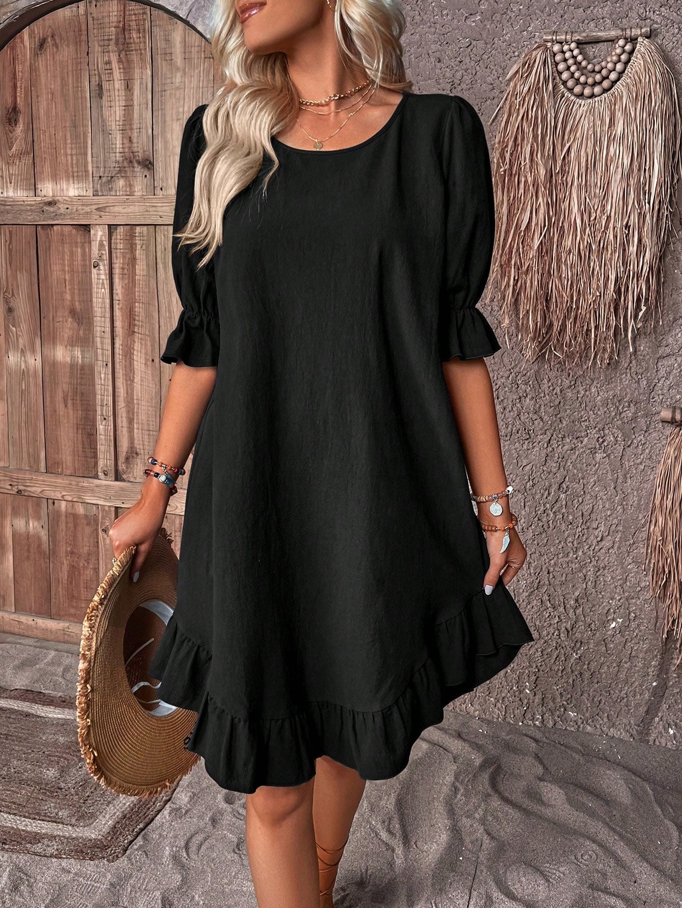 Joan Women's Summer Dress | Tummy-Friendly, Lightweight Ruffles 3