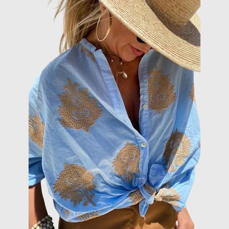 Jovial Women's Blouse | Lightweight, Chic Summer Top 1