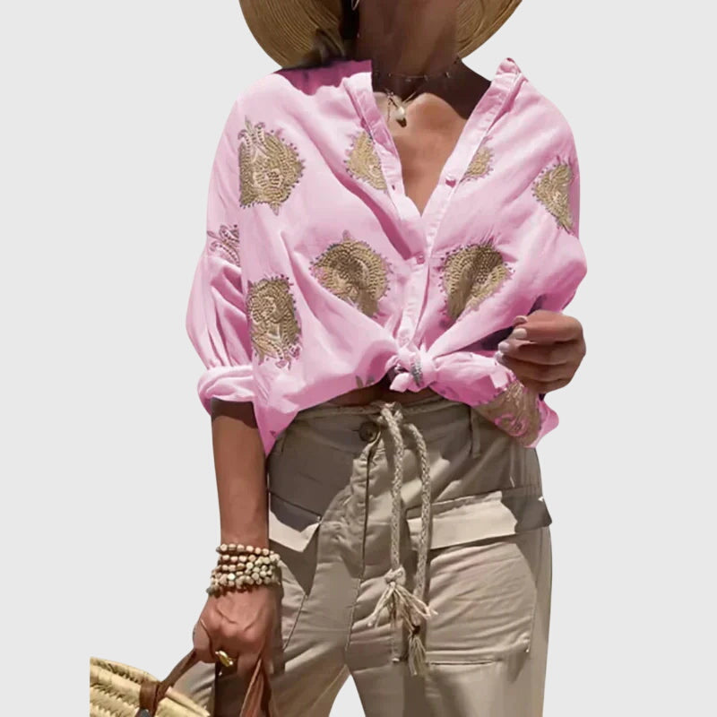 Jovial Women's Blouse | Lightweight, Chic Summer Top 2