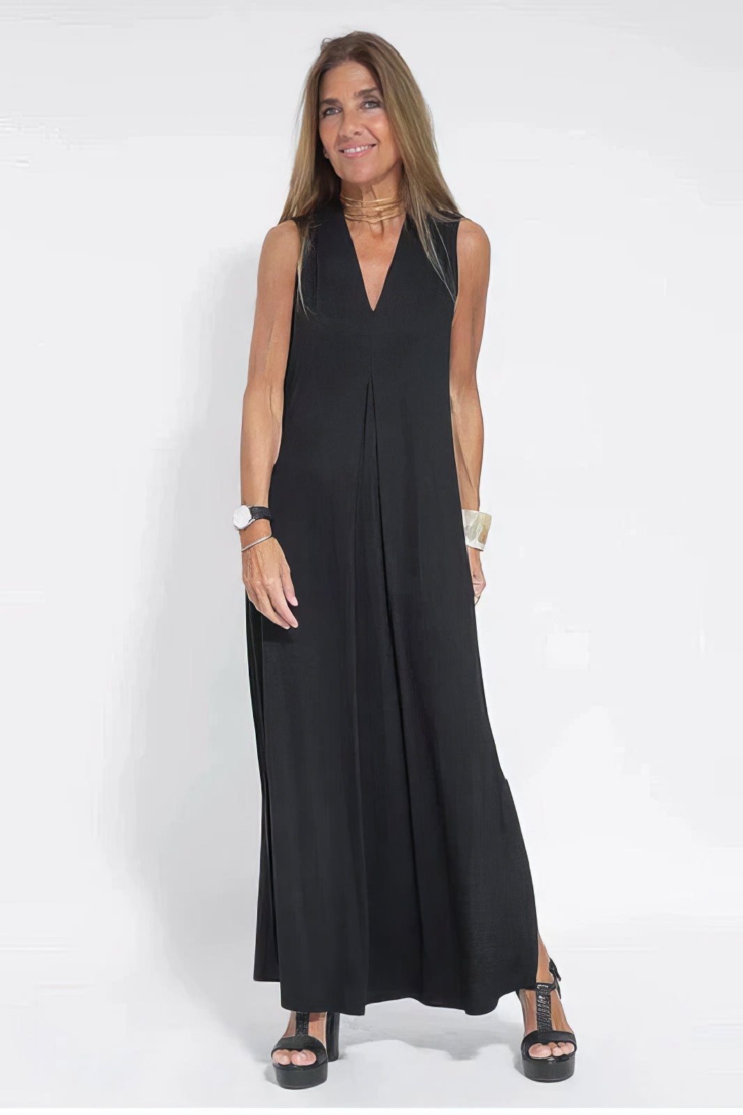 Juno Women's Dress | Elegant Long Maxi Dress in Lightweight Fabric 1