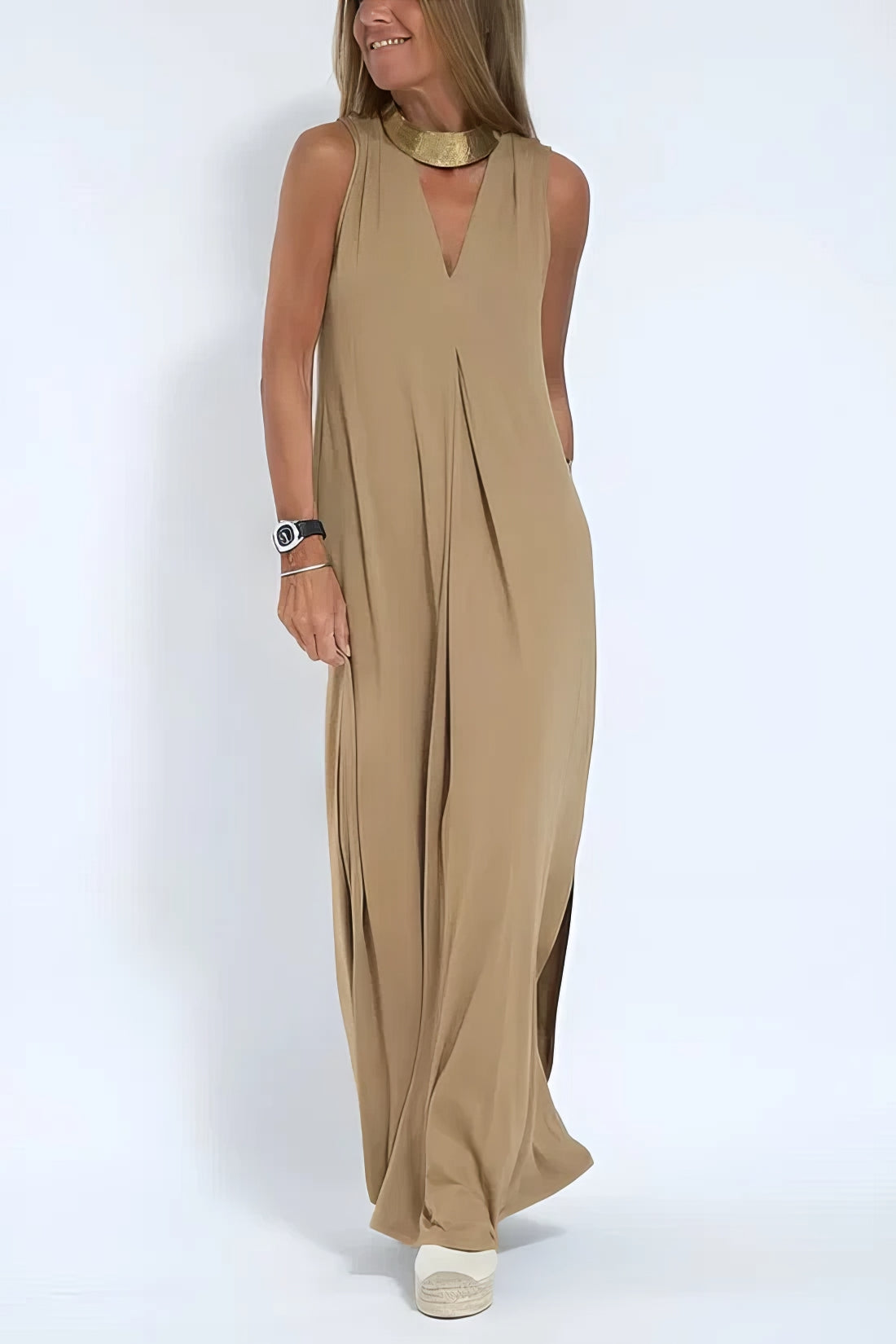 Juno Women's Dress | Elegant Long Maxi Dress in Lightweight Fabric 2