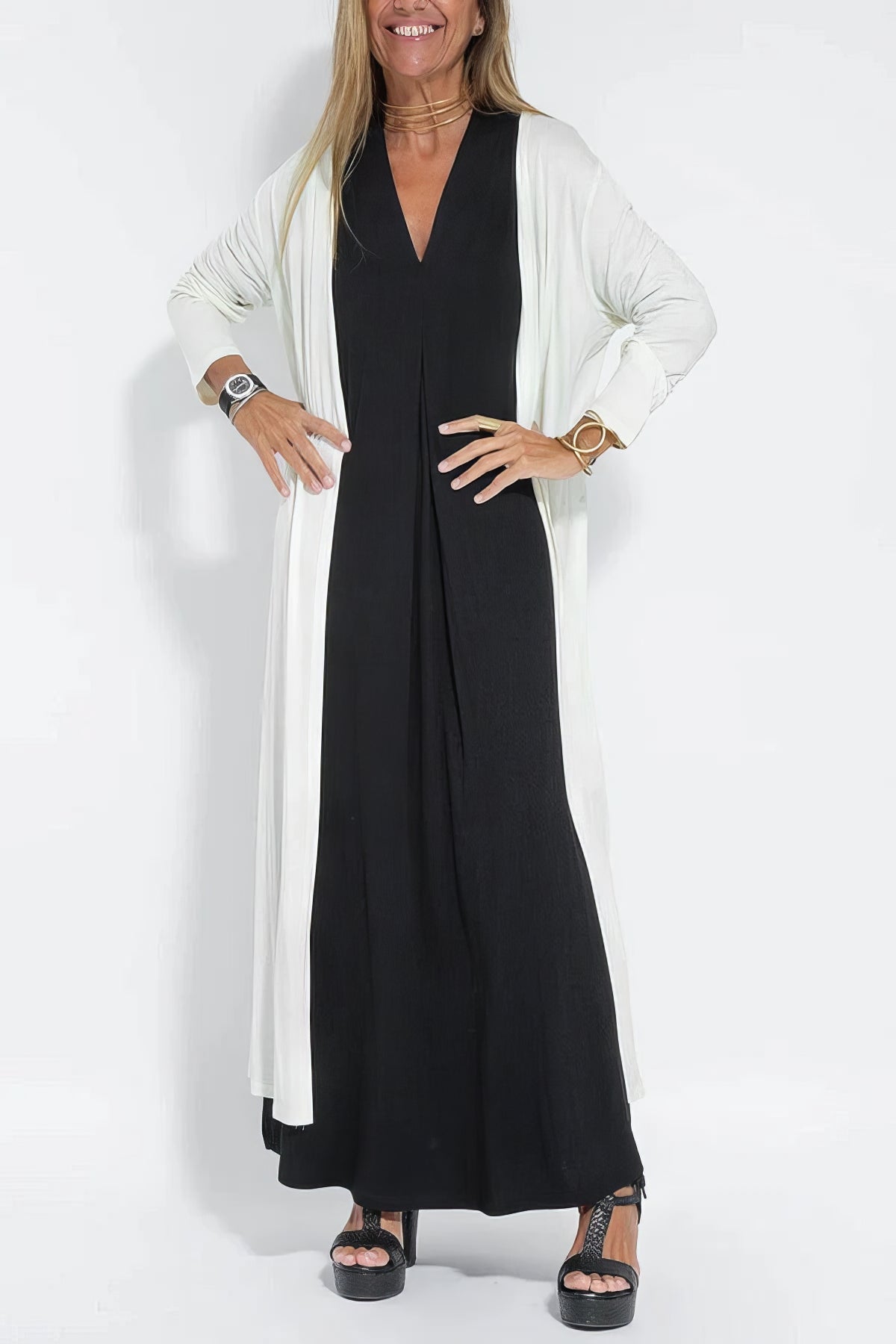 Juno Women's Dress | Elegant Long Maxi Dress in Lightweight Fabric 5