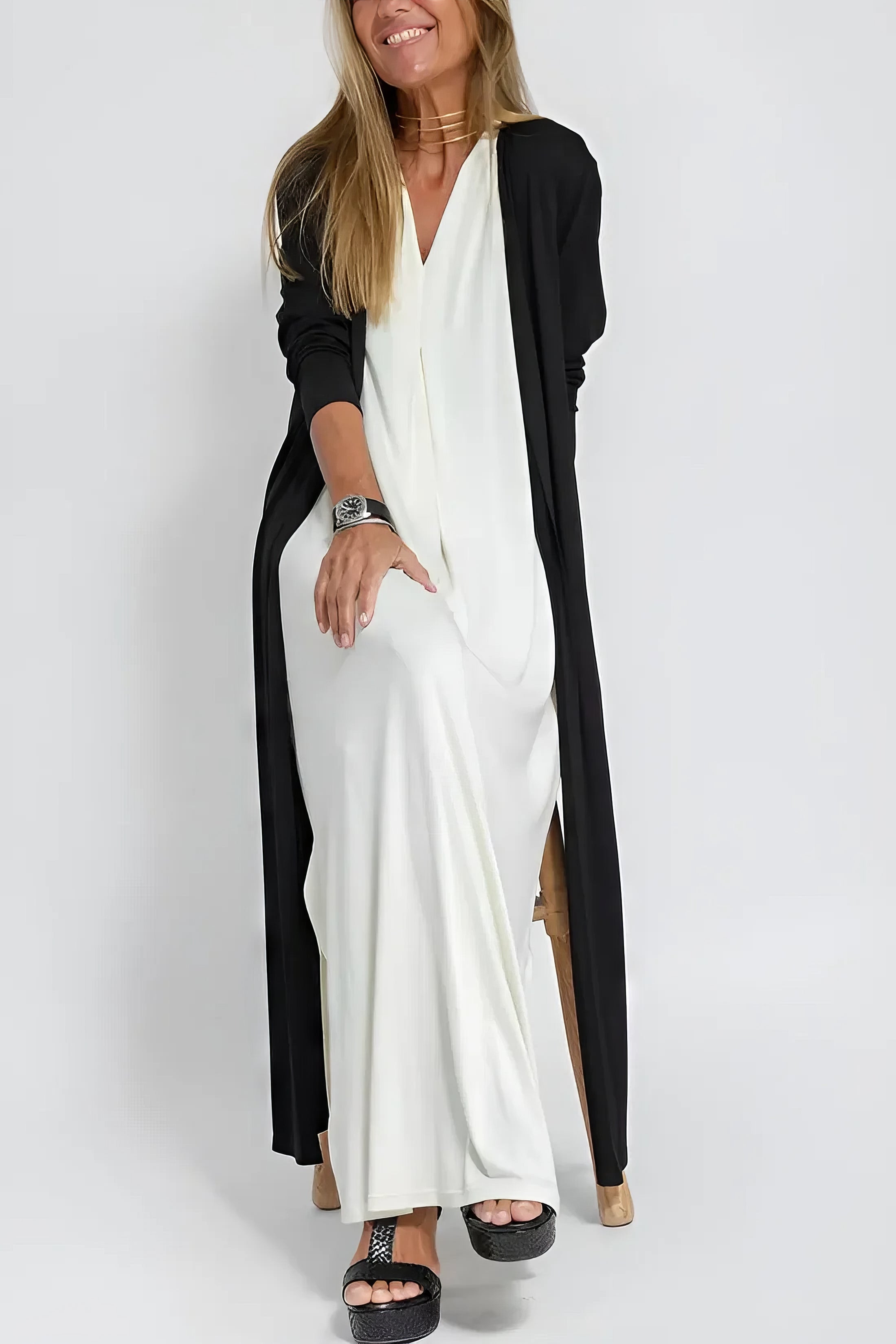 Juno Women's Dress | Elegant Long Maxi Dress in Lightweight Fabric 6
