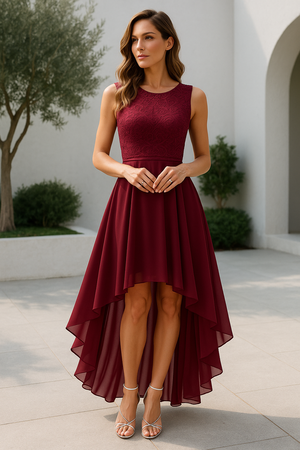 Kaitlyn Women's High-Low Dress | Elegant Design for Special Occasions 0