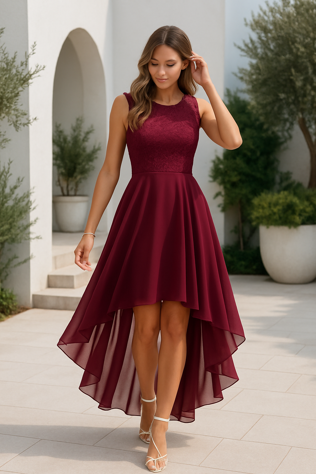 Kaitlyn Women's High-Low Dress | Elegant Design for Special Occasions 1