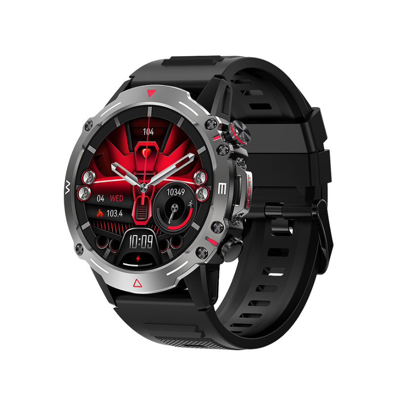 Kaleo Montre Intelligente | Écran AMOLED 1,43 avec Moniteurs de Pouls, SpO2 et Tension Artérielle 0