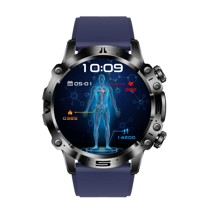 Kaleo Montre Intelligente | Écran AMOLED 1,43 avec Moniteurs de Pouls, SpO2 et Tension Artérielle 4