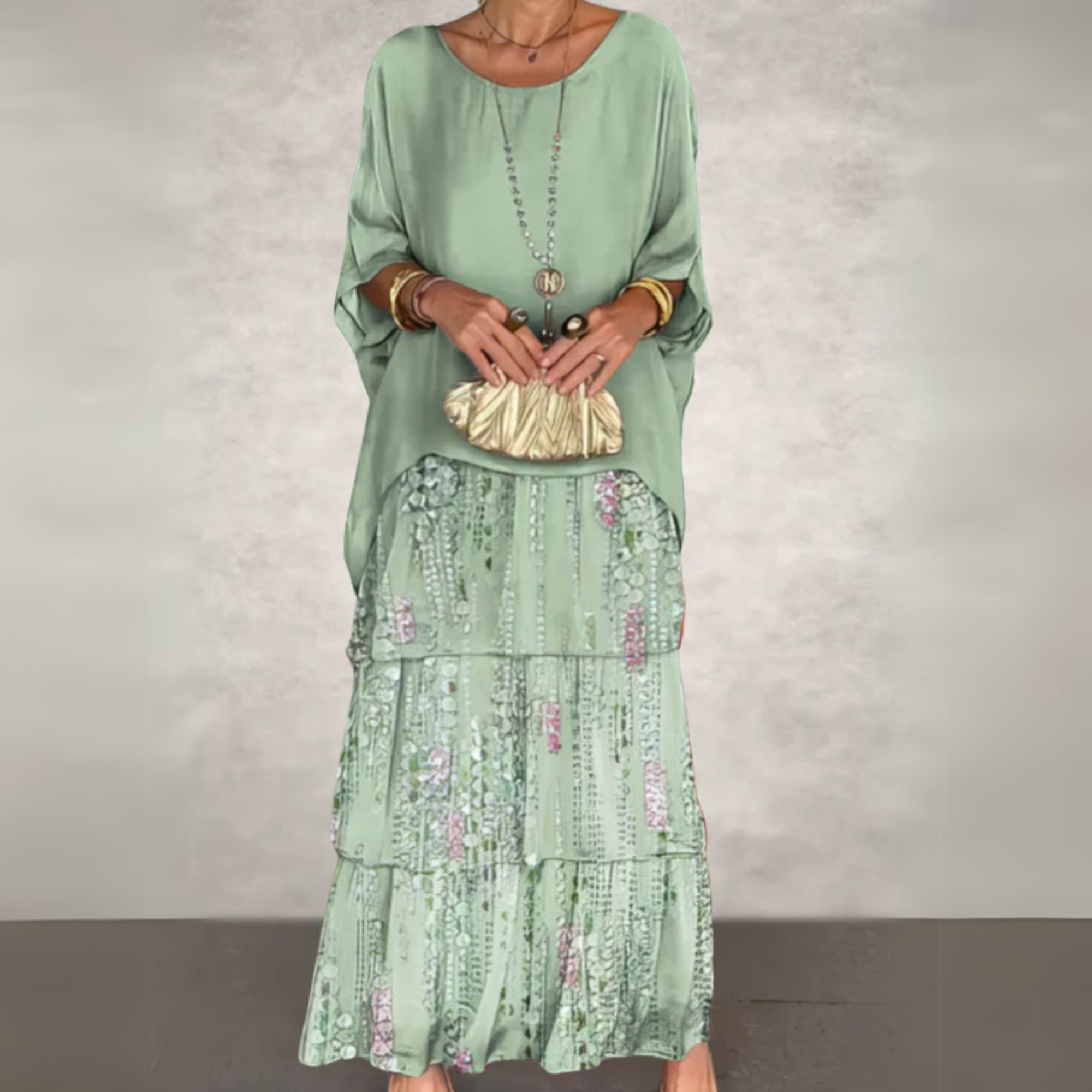 Kali Women's Maxi Dress | Flowing Silhouette, Elegant Design 2