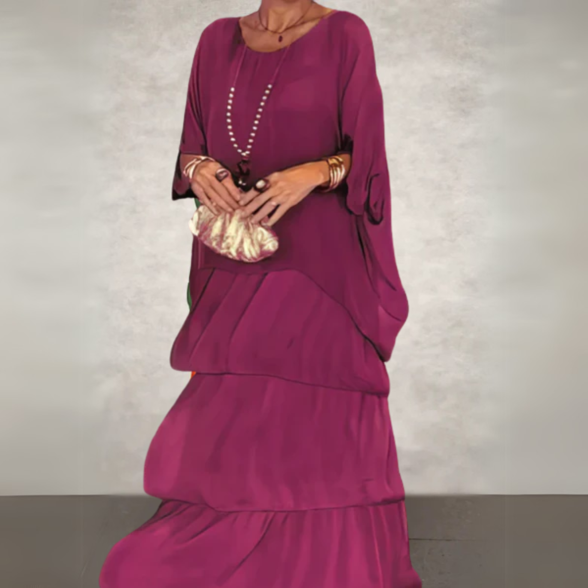 Kali Women's Maxi Dress | Flowing Silhouette, Elegant Design 4
