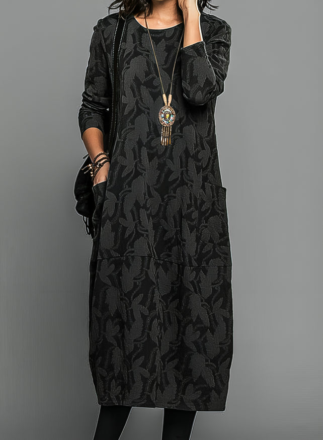 Kara Women's Midi Dress | Artistic Printed Design 3