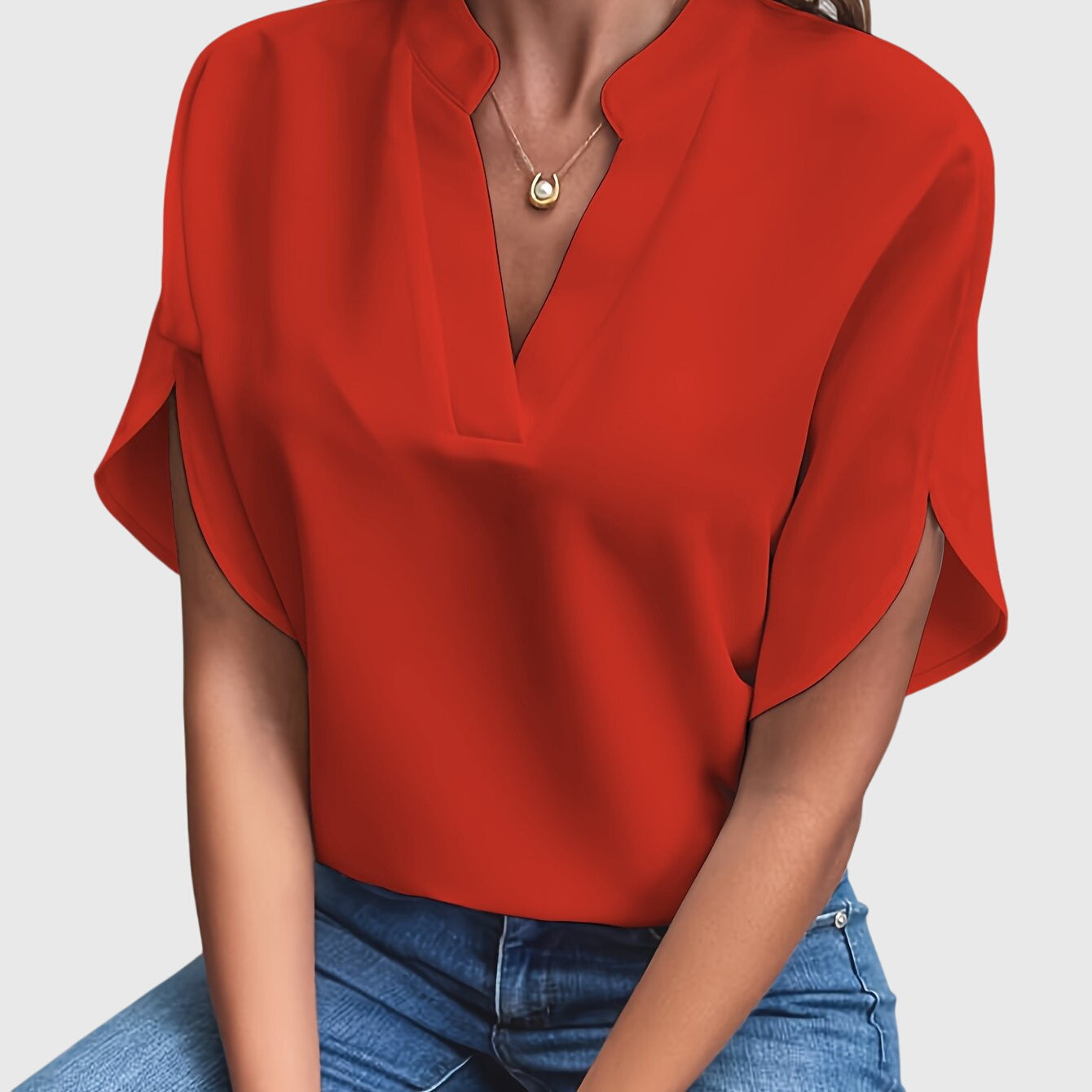 Kristie Women's Blouse | Lightweight Fabric, Tailored Fit 12