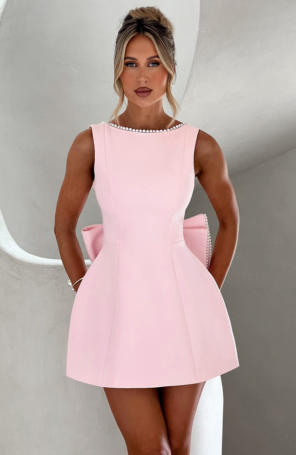 Kylie Women's Mini Dress | Structured Elegance for Cocktail and Formal Occasions 0