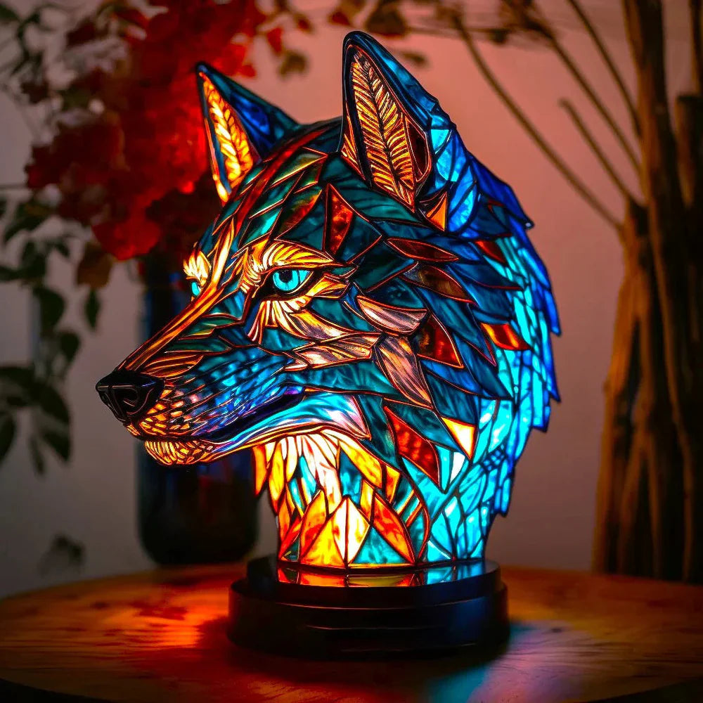 Lampe Décorative VitraFauna | Verre Peint Motifs Animaux, Luminaire Pour Salon 0