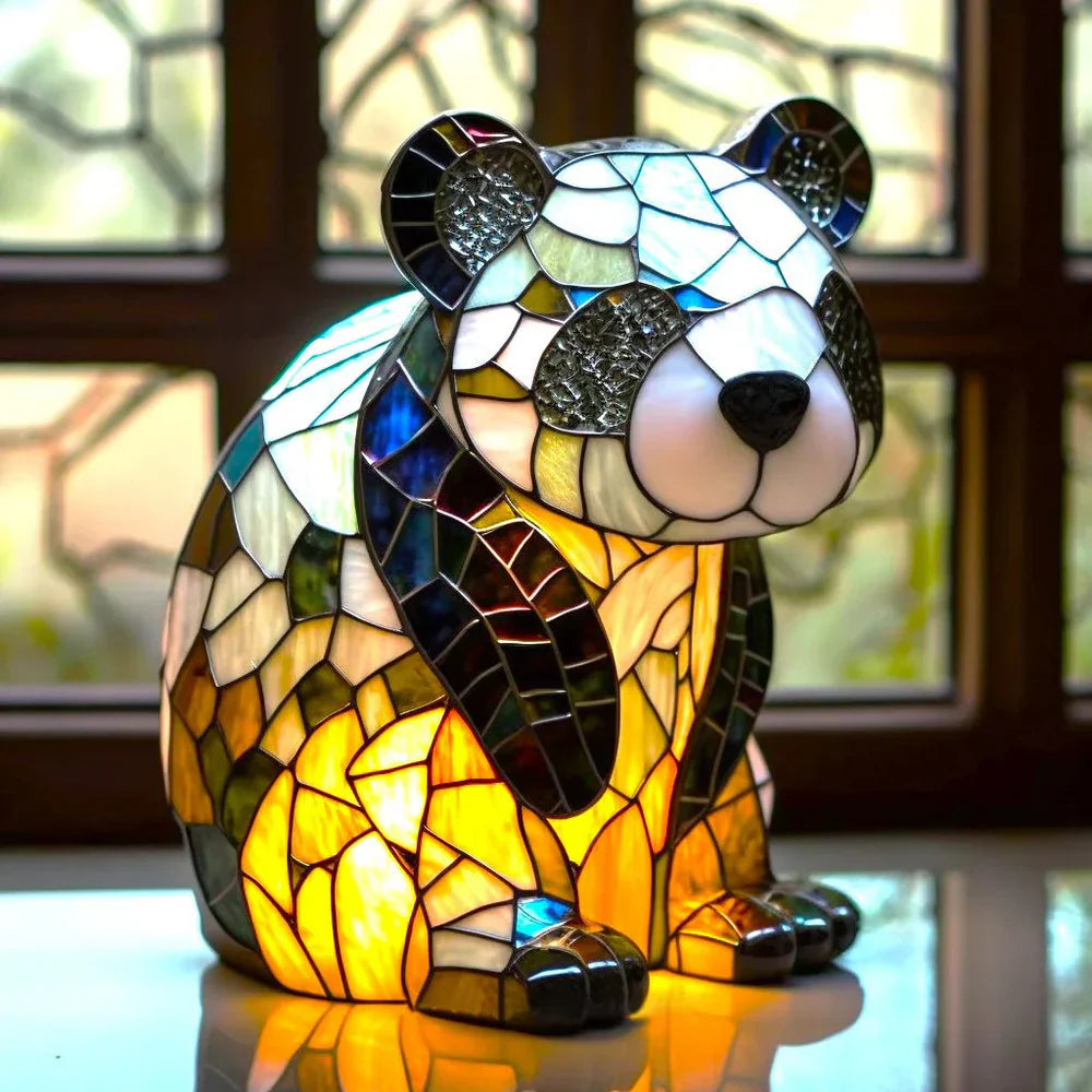 Lampe Décorative VitraFauna | Verre Peint Motifs Animaux, Luminaire Pour Salon 1
