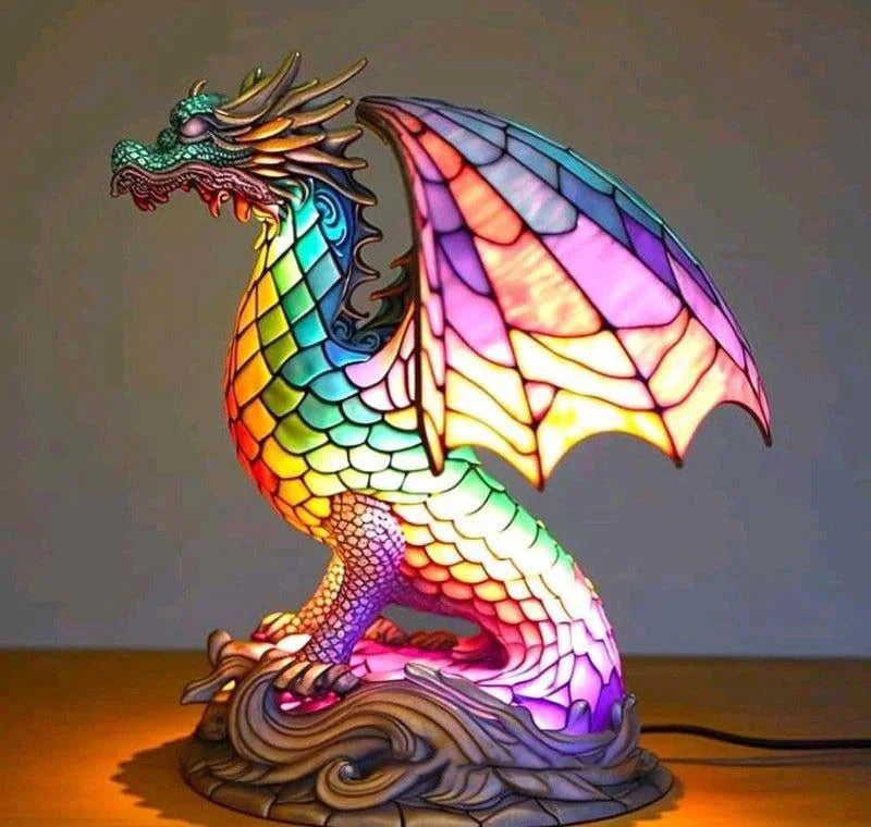 Lampe Décorative VitraFauna | Verre Peint Motifs Animaux, Luminaire Pour Salon 10