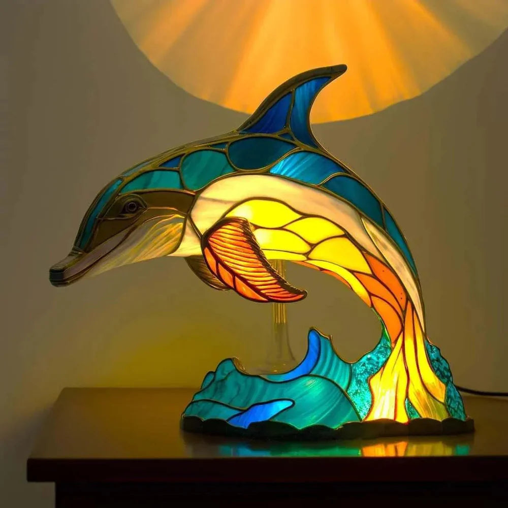 Lampe Décorative VitraFauna | Verre Peint Motifs Animaux, Luminaire Pour Salon 5