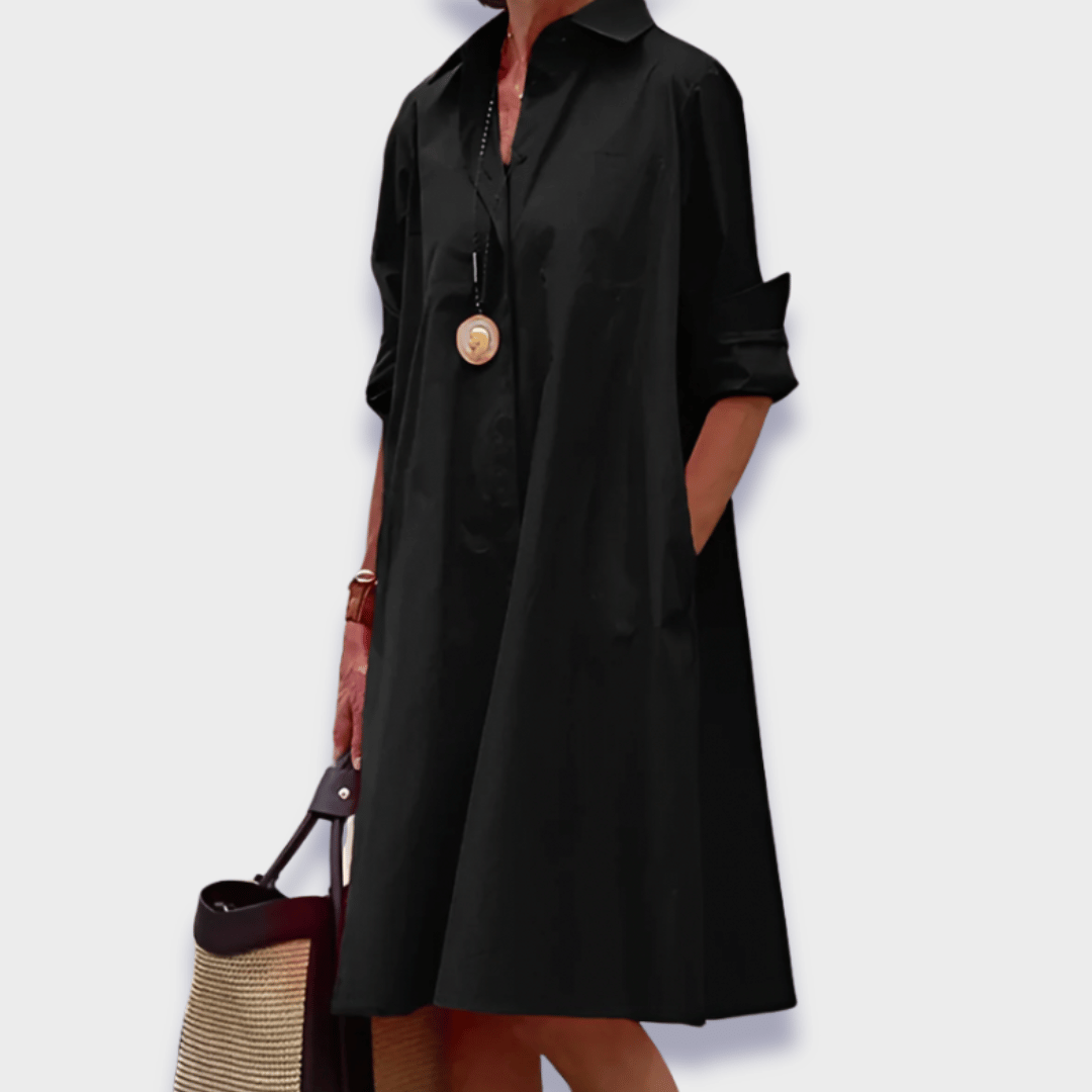 Leah Women's Midi Dress | Comfortable Stretch Fabric 1