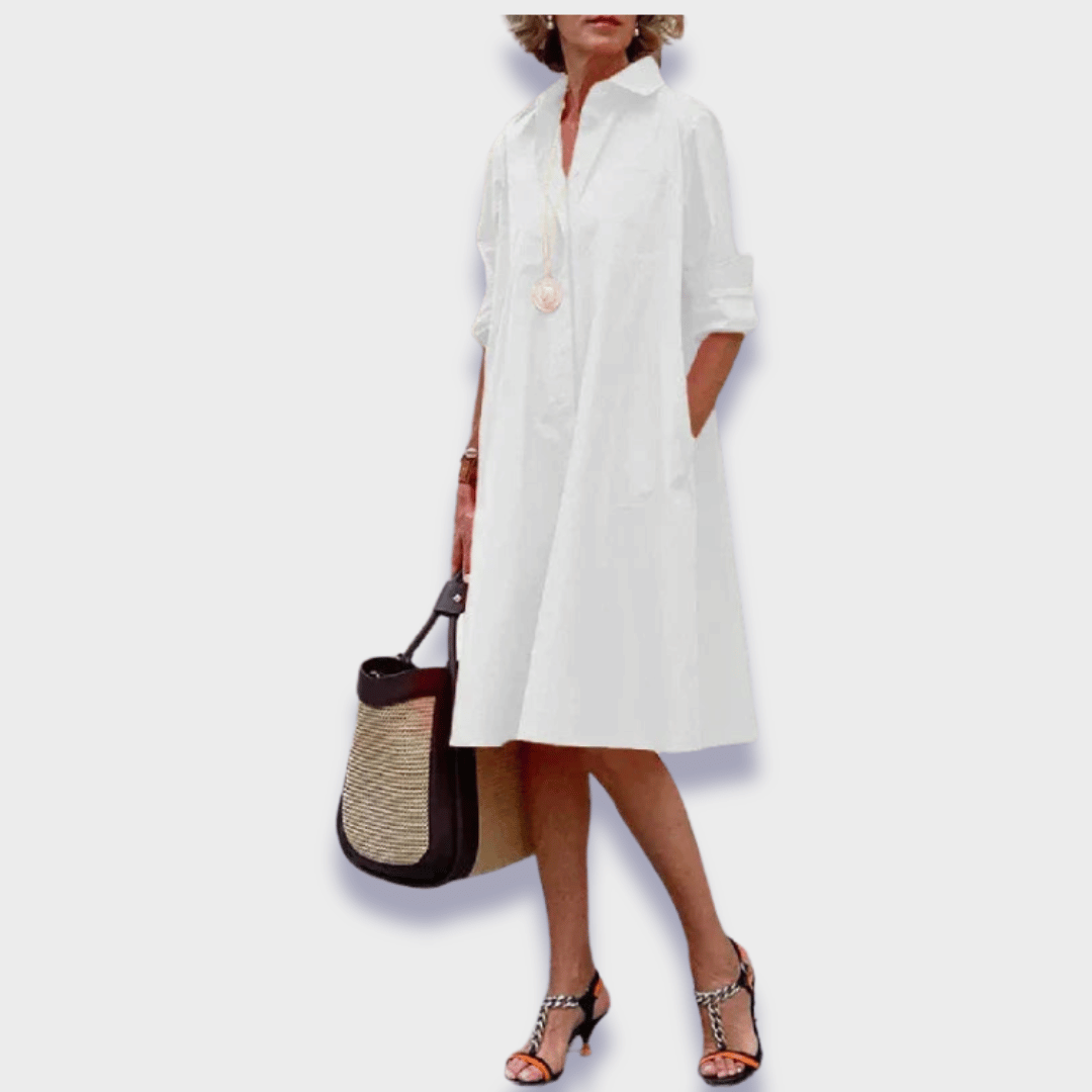 Leah Women's Midi Dress | Comfortable Stretch Fabric 2