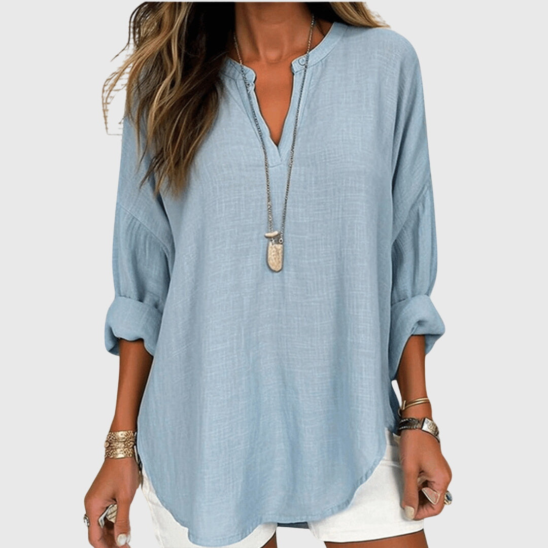 Lena Women's Beach Shirt | Flowy Design, Plus Size Available 0