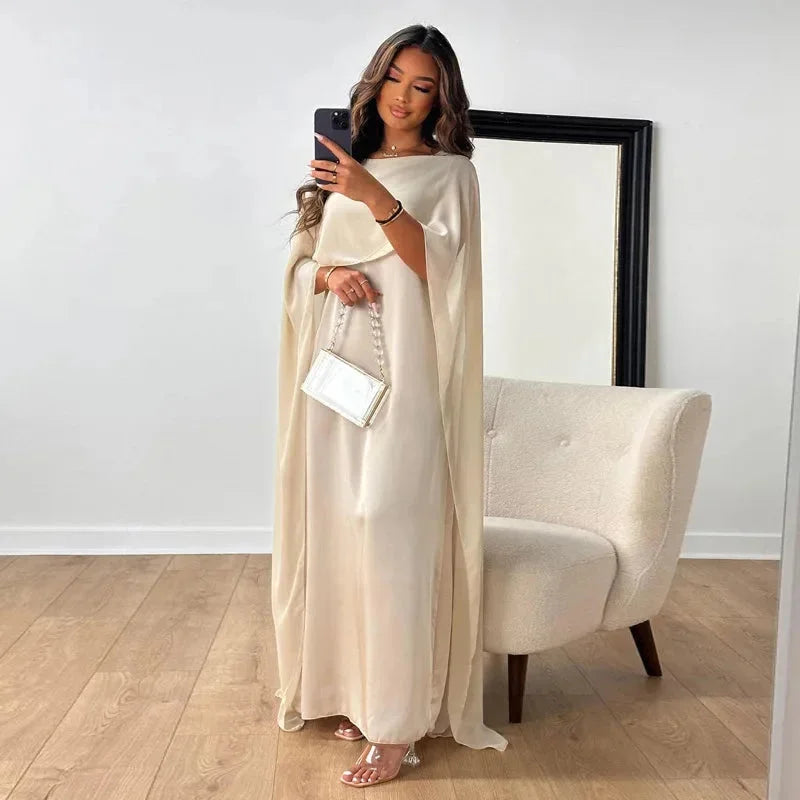 Lily Women's Maxi Dress | Elegant Cape Design, Formal Dresses, Plus Size Available 0
