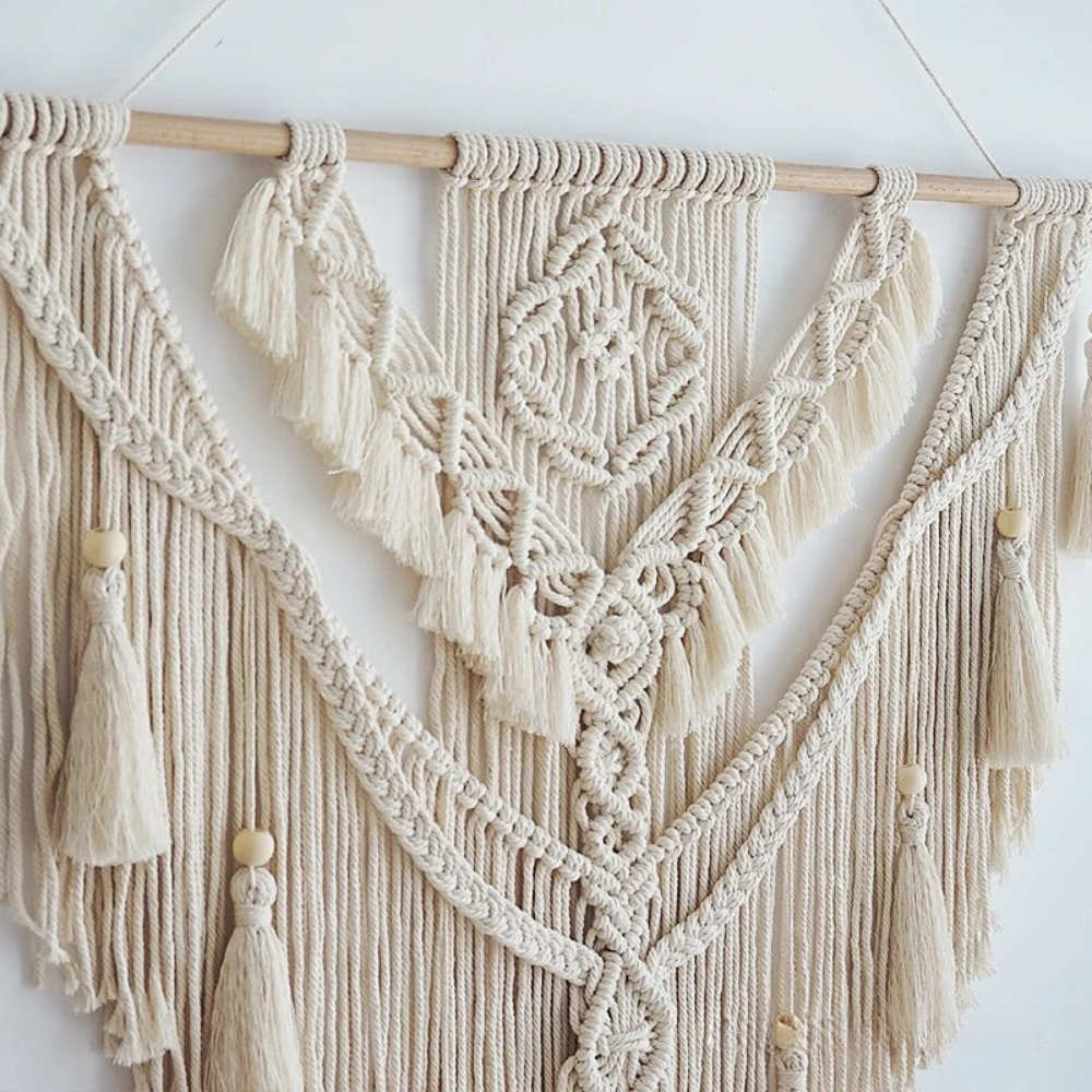 Liora Décoration Murale | Macramé Bohème Scandinave, Fait Main pour Salon 2