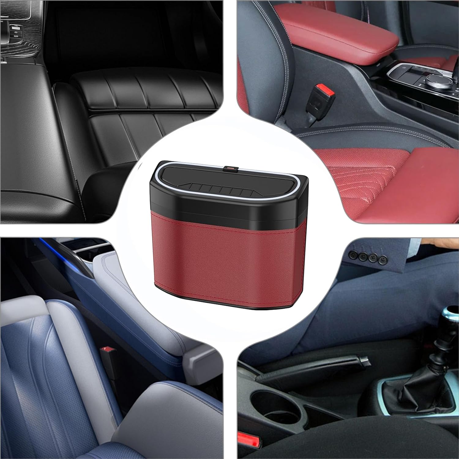 Liora Poubelle de Voiture | Éclairage Tactile, Compacte et Parfumée 3