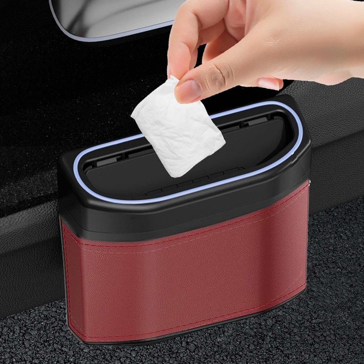 Liora Poubelle de Voiture | Éclairage Tactile, Compacte et Parfumée 5