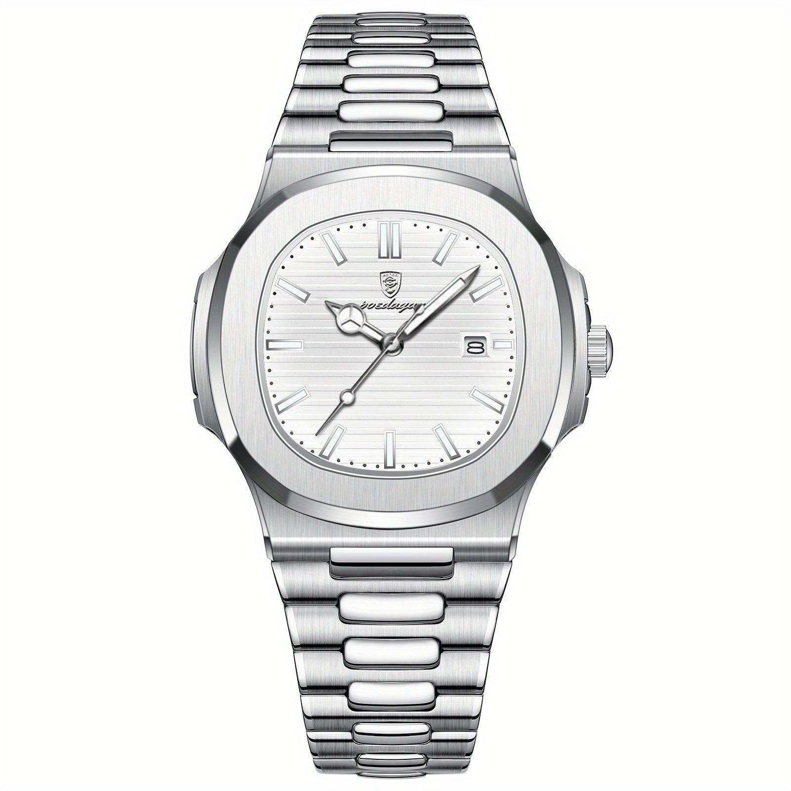 Livio Montre Bracelet Homme | Acier Inoxydable, Mouvement Quartz 10