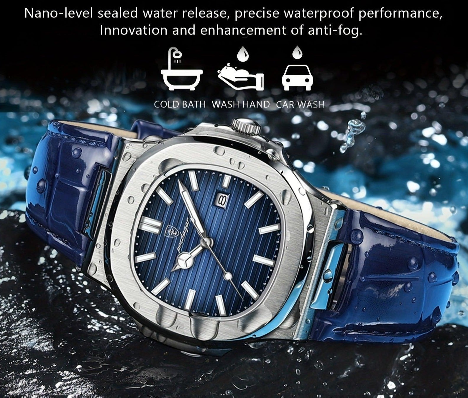 Livio Montre Bracelet Homme | Acier Inoxydable, Mouvement Quartz 4