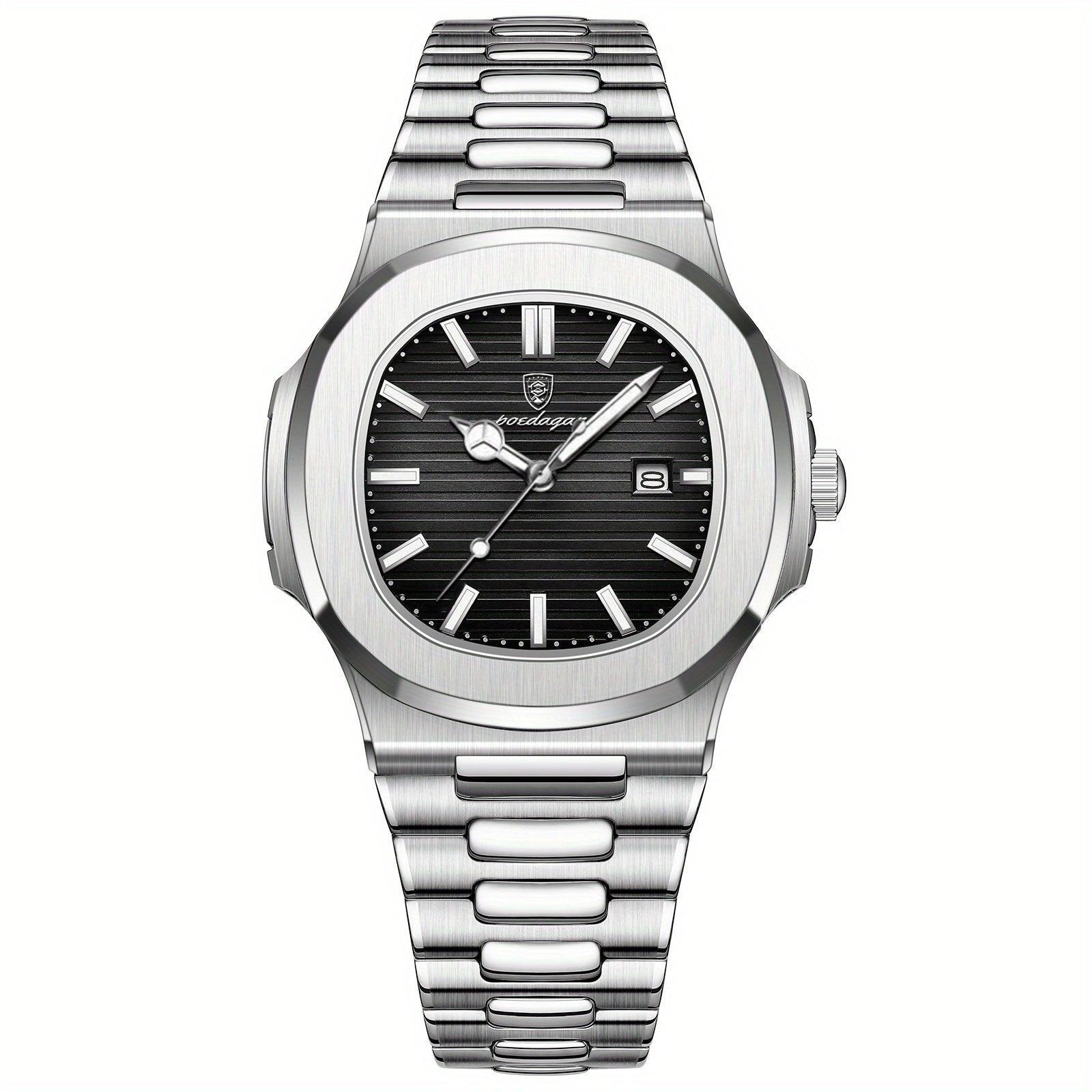 Livio Montre Bracelet Homme | Acier Inoxydable, Mouvement Quartz 9