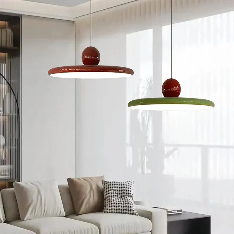 LunaBau Lampe Suspension | Verre Minimaliste Bauhaus, LED Éclairage Ambiant 4