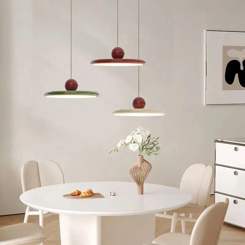 LunaBau Lampe Suspension | Verre Minimaliste Bauhaus, LED Éclairage Ambiant 5
