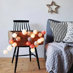 Luna Guirlande Lumineuse | Boules en Coton, Multicolore, Sans Fil 3
