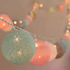 Luna Guirlande Lumineuse | Boules en Coton, Multicolore, Sans Fil 5
