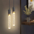 Lustre Cylindrique Lustreau | Verre Éclairé, Ambiance Chaleureuse 4