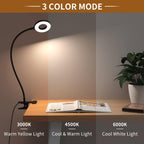 Lysia Lampe de Bureau LED | 3 Modes de Couleur, Bras Flexible en Cygne 2