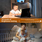Lysia Lampe de Bureau LED | 3 Modes de Couleur, Bras Flexible en Cygne 3