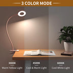 Lysia Lampe de Bureau LED | 3 Modes de Couleur, Bras Flexible en Cygne 8