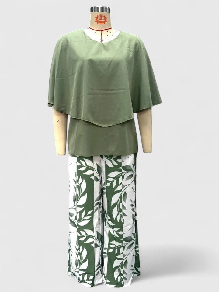 M Women's Casual Pant Sets | Chic Printed Top and Trousers 8
