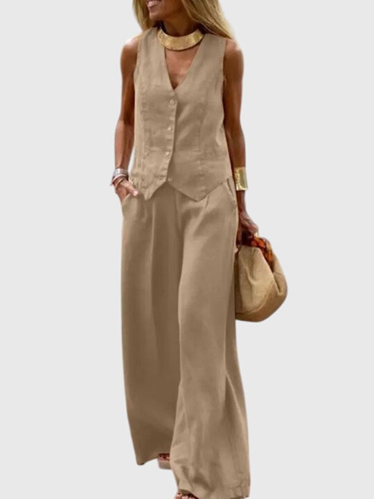 Mabel Women's Two-Piece Set | Lightweight Fabric, Elegant Design 1