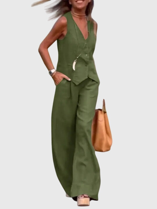 Mabel Women's Two-Piece Set | Lightweight Fabric, Elegant Design 3